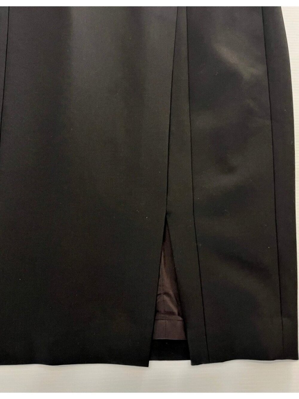 Classiques Entier Black Midi Skirt Size 12 NWT Front Slit Career Office Work - Picture 3 of 15